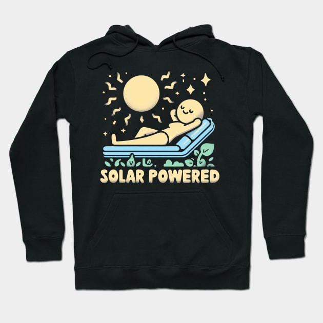 "Solar Powered" Funny Energy Hoodie by SimpliPrinter